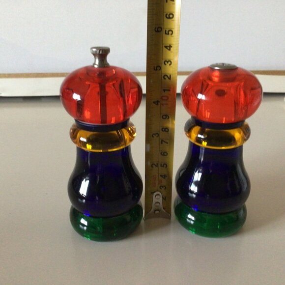Vintage Olde Thompson SUNSET FIESTA Salt & Pepper Mill Collectible Tableware - Picture 4 of 8